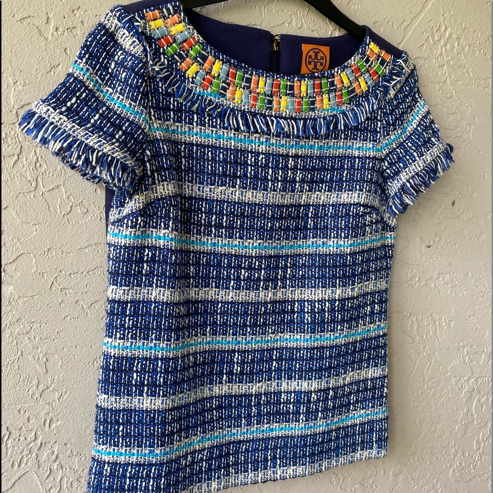 Tory Burch Joan Tweed Top